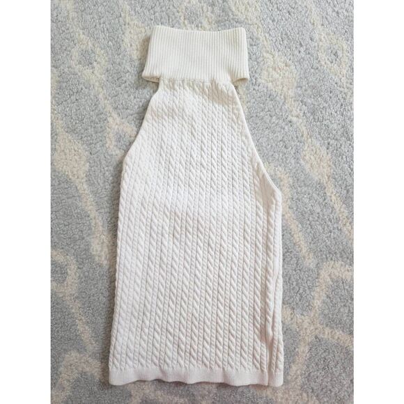 Alice and Olivia White Turtleneck Open Back Knit Top XS - Picture 1 of 5